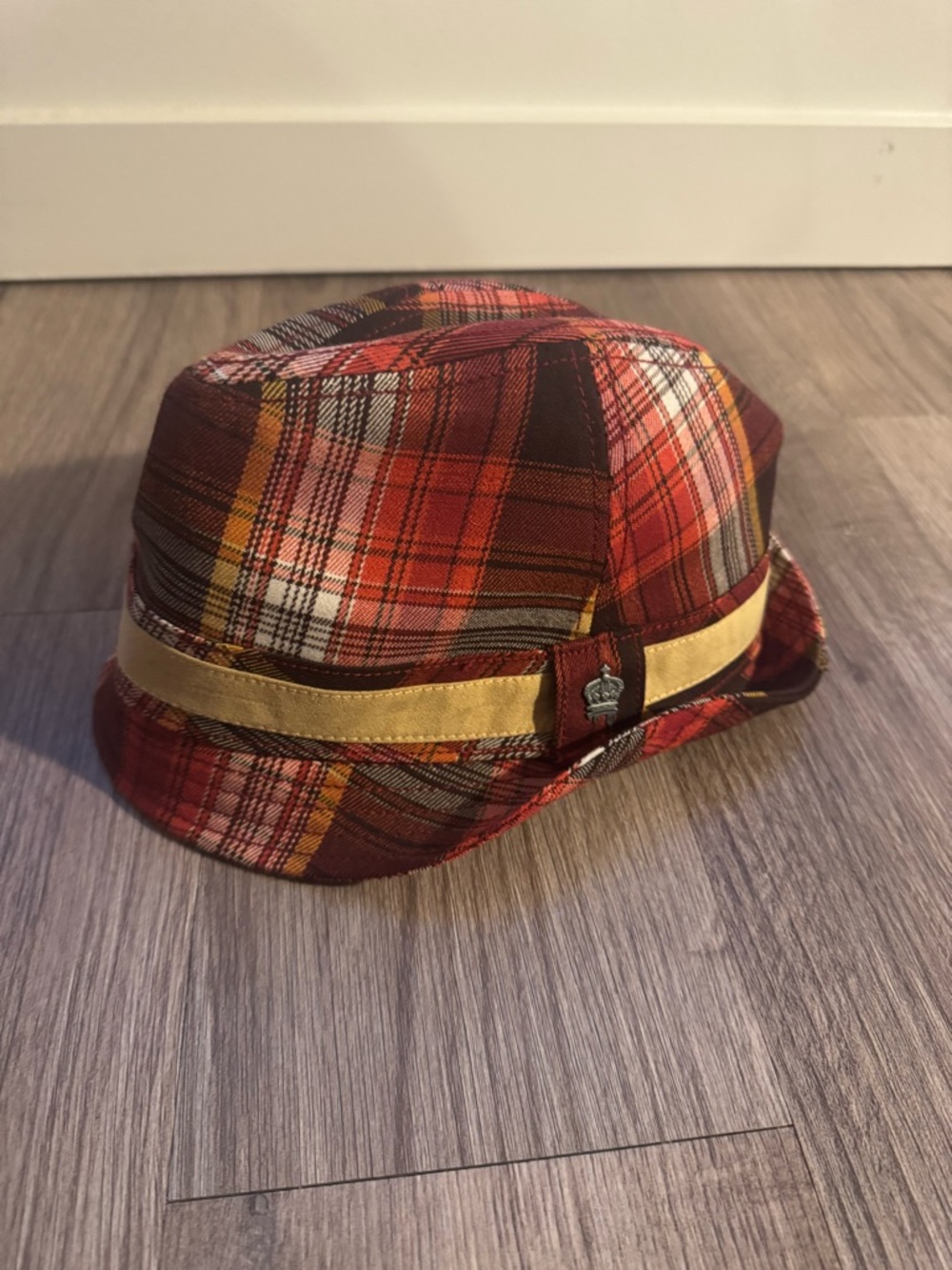 Plaid Red Fedora